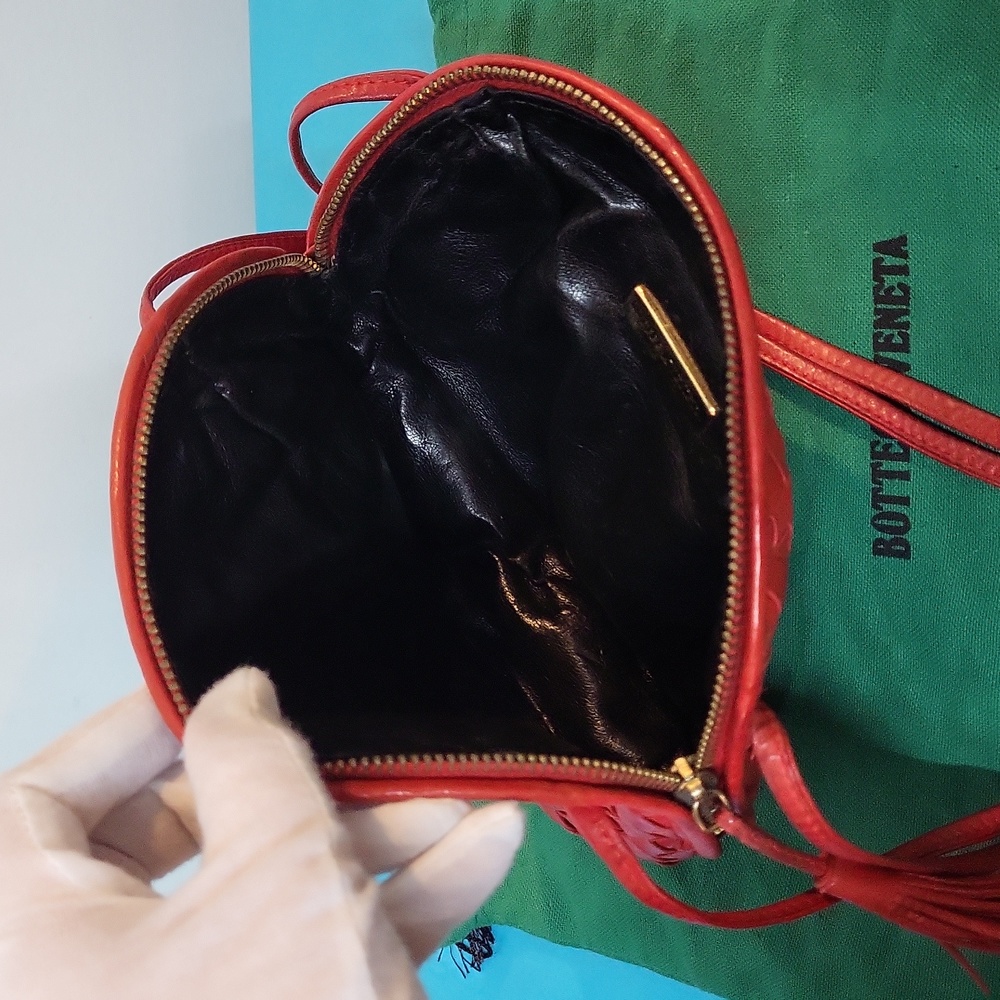 Bottega Veneta Red intrecciato Leather Bag - Picture 9 of 13